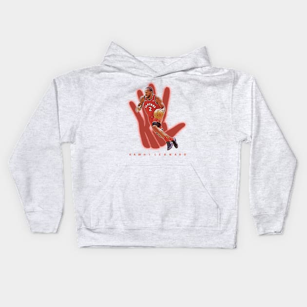 Kawhi Leonard Kids Hoodie by edbertguinto